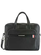 Documententas 1 Compartiment + Pc 15'' Tommy hilfiger Zwart downtown AM05237