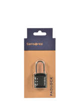 Cadenas Samsonite Noir accessoires Cadenas � combinaisons de 3 chiffres.
Des centaines de combinaisons possible pour une meilleures protection.