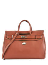 Sac Port Main Vesuvio Cuir Mac douglas Marron vesuvio PYLVES-S
