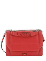 Sac � Main L Ninon Cuir Lancel Rouge ninon A09223