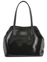 Schoudertas Vikky Glossy Guess Zwart vikky QN699523