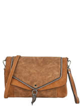 Cross Body Tas Pyping Miniprix Bruin pyping MD1583