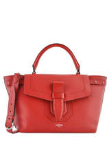 Sac  Main M No Charlie Cuir Lancel Rouge neo charlie A10508