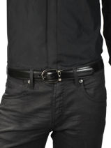 Verstelbare Herenriem Leder Montblanc Zwart belts 38157-vue-porte