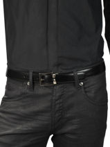 Verstelbare Herenriem Leder Montblanc Zwart belts 107664-vue-porte