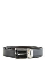 Verstelbare Herenriem Leder Montblanc Zwart belts 114386
