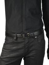 Ceinture Homme Rglable Cuir Montblanc Noir belts 116706-vue-porte