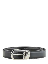 Verstelbare Herenriem Leder Montblanc Zwart belts 118425