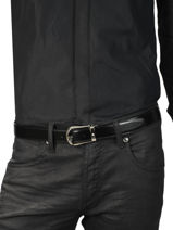 Verstelbare Herenriem Leder Montblanc Zwart belts 118425-vue-porte