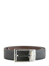 Verstelbare Herenriem Leder Montblanc Zwart belts 118436