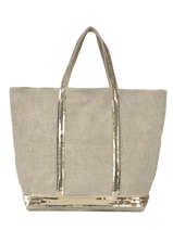 Schoudertas Le Cabas Linnen Pailletten Vanessa bruno cabas 31V40414