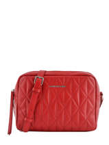Sac Bandoulire Parisienne Matelass Cuir Lancaster Rouge parisienne matelasse 522-89