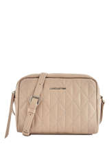 Sac Bandoulire Parisienne Matelass Cuir Lancaster Beige parisienne matelasse 522-89