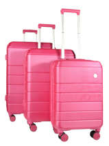 Lot De Valise Lisbon Travel Rose lisbon 18807LOT