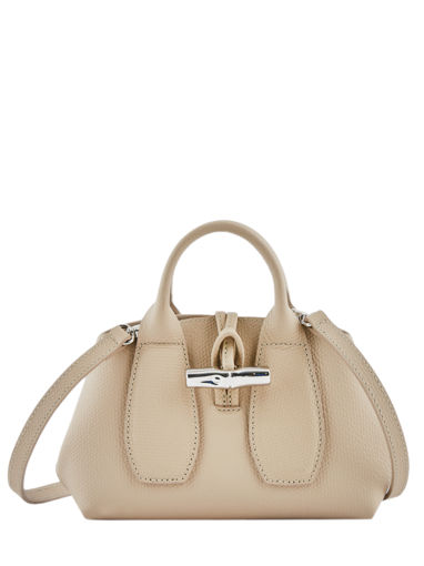 Longchamp Roseau Sac port main Beige