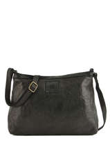 Sac Bandoulire Heritage Cuir Biba Noir heritage BT16