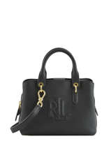 Handtas Anstey Leder Lauren ralph lauren Zwart anstey U420D