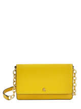 Cross Body Tas Bennington Leder Lauren ralph lauren Geel bennington 31768088