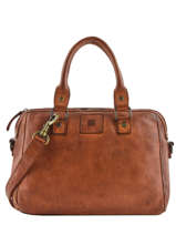 Sac Port Main Heritage Cuir Biba Marron heritage BT1