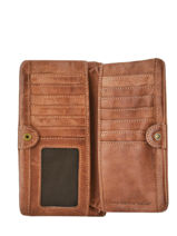 Portefeuille Heritage Cuir Biba Marron heritage KA4-vue-porte