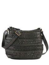 Cross Body Tas Heritage Leder Biba Zwart heritage ROW3L