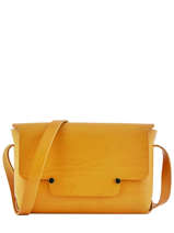 Cross Body Tas N2 Le Moyen Leder Archipel Geel numero 0N2