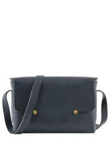 Sac Bandouli�re N�2 Le Moyen Cuir Archipel Bleu numero 0N2