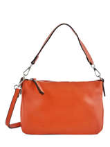 Sac Port paule Caviar Cuir Milano Orange caviar CA19114