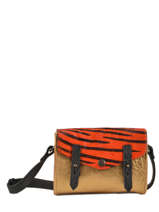 Sac Bandoulire Zebre Cuir Paul marius Orange zebre MINIZEB