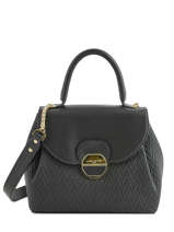 Sac  Main Mademoiselle Pia Mia Cuir Lancaster Noir mademoiselle pia mia 573-88