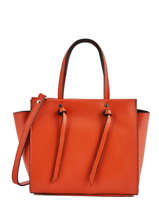 Sac Trapeze Caviar Cuir Milano Orange caviar CA19118