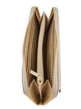 All In One Leder Lancaster Goud saffiano signature 4-vue-porte