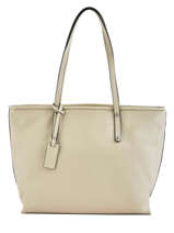 Schoudertas A4 Caviar Leder Milano Beige caviar STITCH2