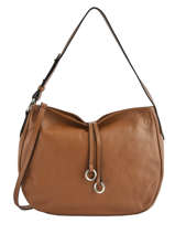 Sac Besace Caviar Cuir Milano Marron caviar CA19112