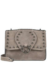 Sac Bandouli�re M Velvet Cuir Milano Gris velvet VR180602