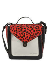 Sac Bandoulire Le Mistinguet Cuir Paul marius Noir leopard MISTILEO