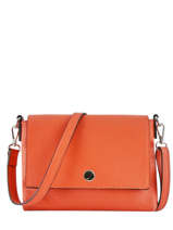 Cross Body Tas Caviar Leder Milano Oranje caviar CA19034