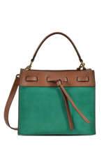 Sac Bandoulire Simone Folk Cuir Gerard darel Vert folk DMS71407