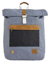 Sac  Dos Tricolor Faguo Noir stripes denim 20LU0101