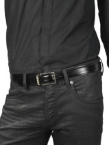 Verstelbare Riem Montblanc Zwart belts 113273-vue-porte
