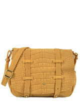 Sac Bandoulire Bess Cuir Mila louise Jaune vintage 3017VBS