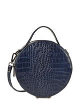 Sac Bandoulire Croco Milano Bleu croco CR18044N