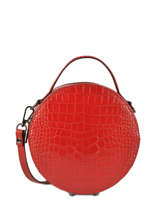 Cross Body Tas Croco Milano Rood croco CR18044N