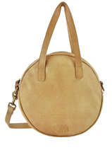 Sac Port paule Cow Cuir Basilic pepper Jaune cow BCOW23