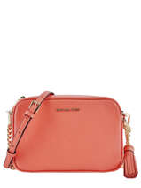 Cross Body Tas Ginny Leder Michael kors Roze jet set F7GGNM8L