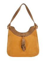 Schoudertas Tornade Leder Etrier Oranje tornade ETOR06