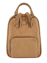 Sac  Dos Tornade Cuir Etrier Beige tornade ETOR11