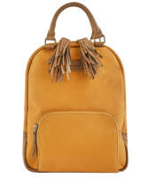 Sac  Dos Tornade Cuir Etrier Orange tornade ETOR11