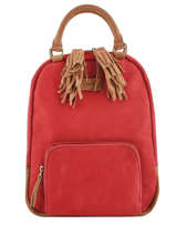 Sac  Dos Tornade Cuir Etrier Rouge tornade ETOR11