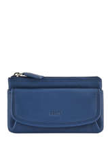 Porte-monnaie Cuir Petit prix cuir Bleu supreme FA213